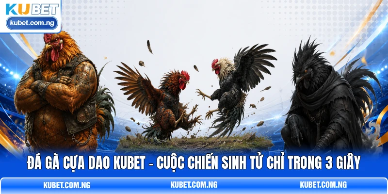 Đá Gà Cựa Dao KUBET - Cuộc Chiến Sinh Tử Chỉ Trong 3 Giây