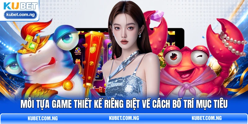 Mỗi tựa game thiết kế riêng biệt về cách bố trí mục tiêu Mỗi tựa game thiết kế riêng biệt về cách bố trí mục tiêu